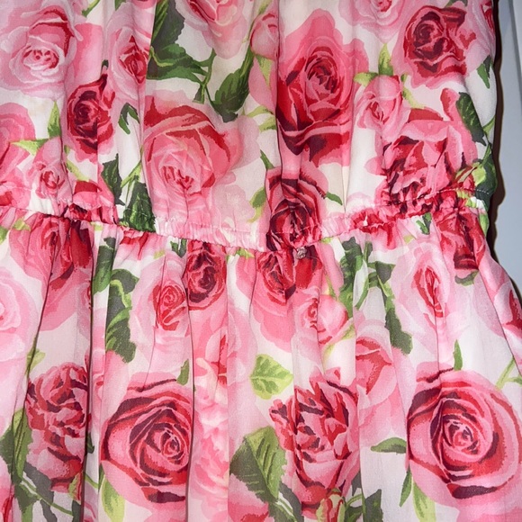 Childrens Place Pink Floral dress size 7/8 - Picture 3 of 5